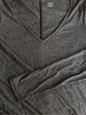 Mossimo Supply Co. Dark Heather Gray V-Neck Sweater Top